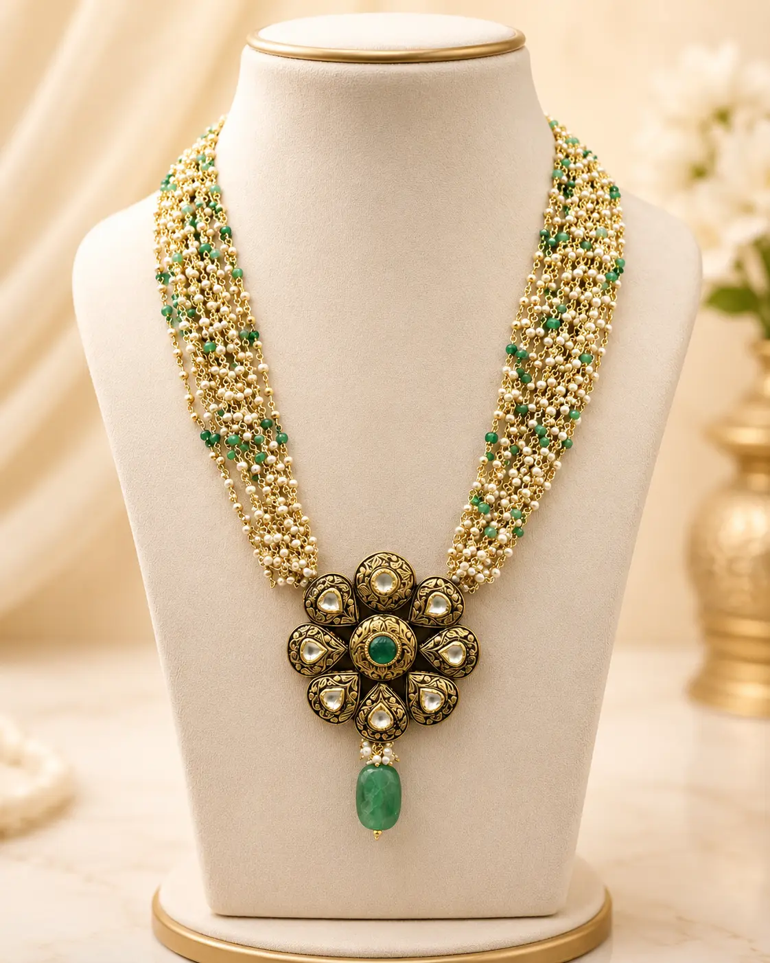 Meher Emerald Set