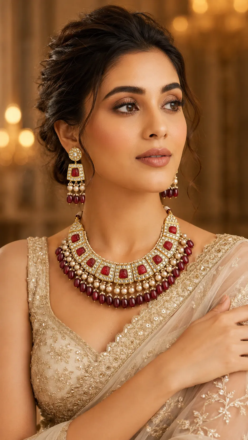 Ruby Rani Necklace Set alternate view